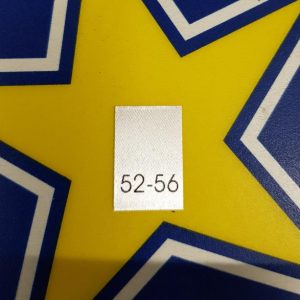 sewing labels 25 Stck. Textiletiketten Größe 52-56